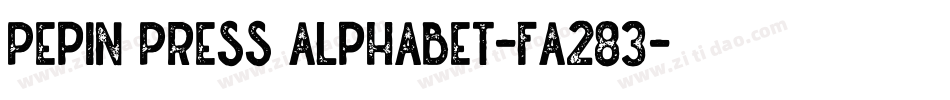 Pepin Press Alphabet-FA283字体转换